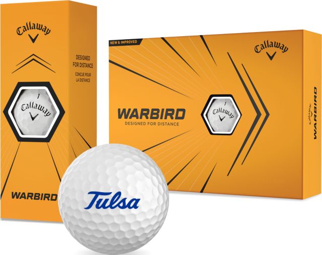 Tulsa Callaway Warbird Golf Balls 12/pkg Tulsa Wordmark - ONLINE ONLY