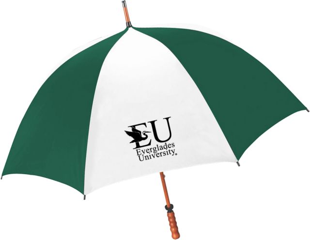 Everglades University 64 Inch Umbrella EU with Egret Everglades UniversityA Vertical Trademark - ONLINE ONLY
