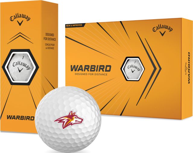 Alvernia Callaway Warbird Golf Balls 12/pkg Golden Wolf Head - ONLINE ONLY