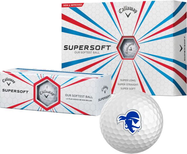 Seton Hall Callaway Supersoft Golf Balls 12/pkg Primary Athletics Logo - ONLINE ONLY