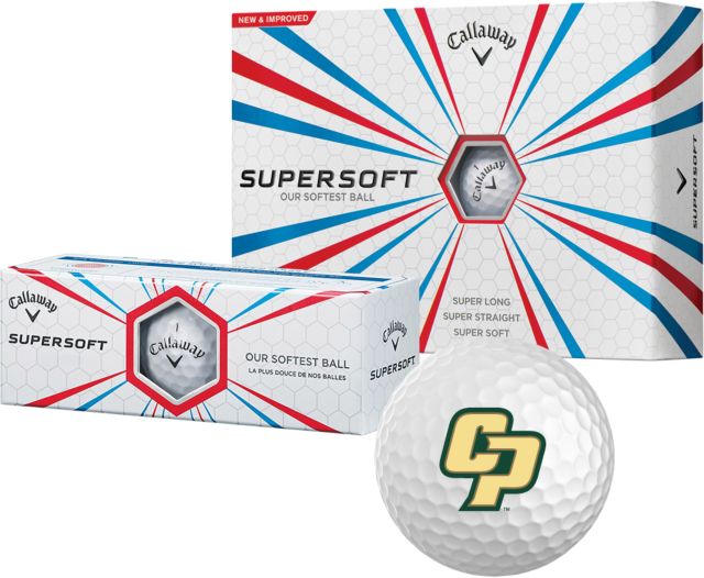 Cal Poly Callaway Supersoft Golf Balls 12/pkg Interlocking CP - ONLINE ONLY