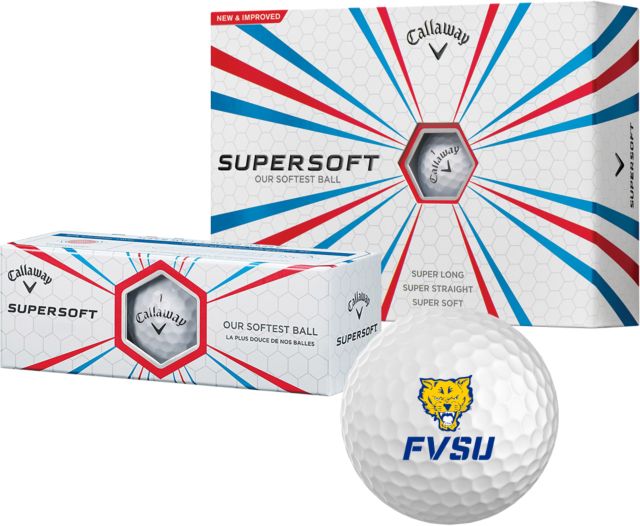 Fort Valley State Callaway Supersoft Golf Balls 12/pkg Primary Mark - ONLINE ONLY