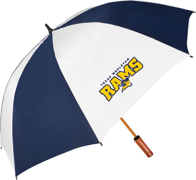 Texas Wesleyan 62 Inch Vented Umbrella Primary Mark - ONLINE ONLY