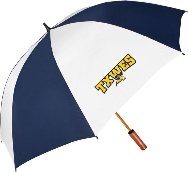 Texas Wesleyan 62 Inch Vented Umbrella Secondary Mark - ONLINE ONLY
