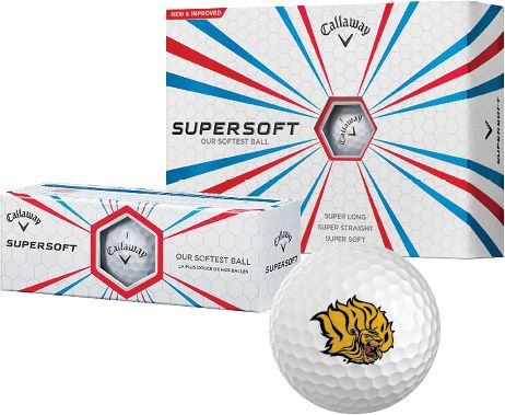 Arkansas Pine Bluff Callaway Supersoft Golf Balls 12/pkg Golden Lion Head - ONLINE ONLY