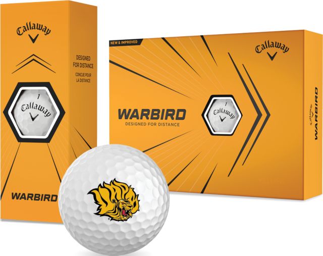 Arkansas Pine Bluff Callaway Warbird Golf Balls 12/pkg Golden Lion Head - ONLINE ONLY
