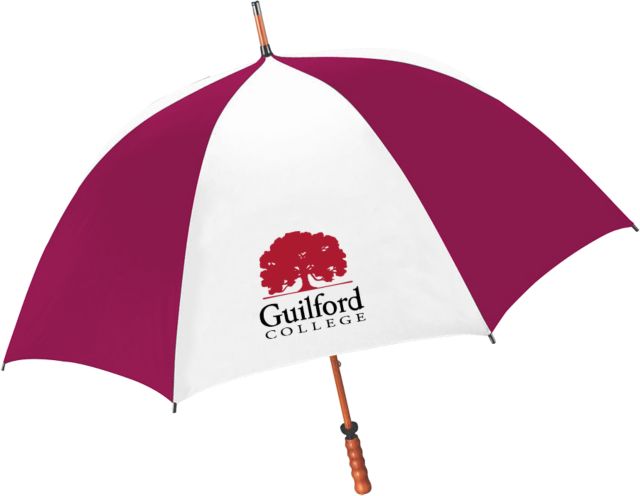 Guilford College 62 Inch Umbrella Guilford College Institutional Mark Stacked - ONLINE ONLY