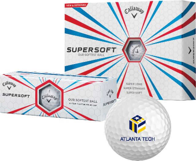 Atlanta Tech College Callaway Supersoft Golf Balls 12/pkg Atlanta Tech - ONLINE ONLY