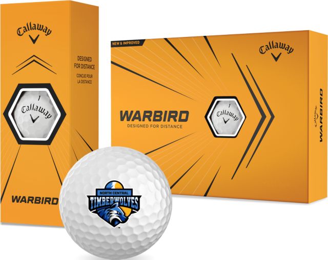 North Central Michigan Callaway Warbird Golf Balls 12/pkg North Central Timberwolves - ONLINE ONLY