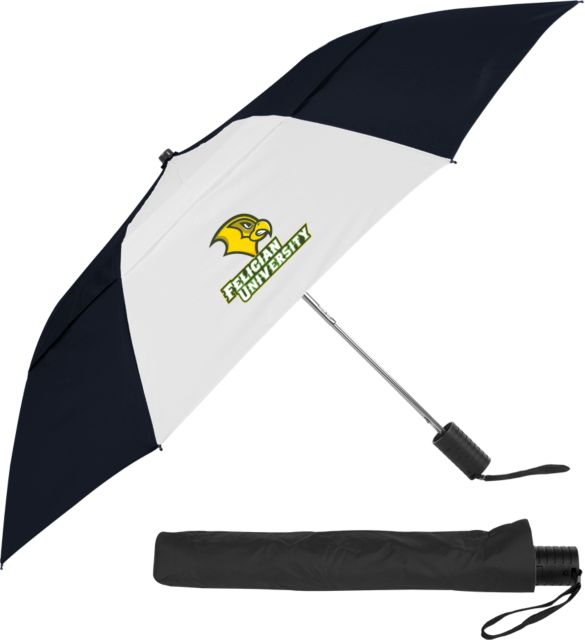 Felician Univ 42 Inch Slim Stick Vented Umbrella Felician University  Primary Mark - ONLINE ONLY