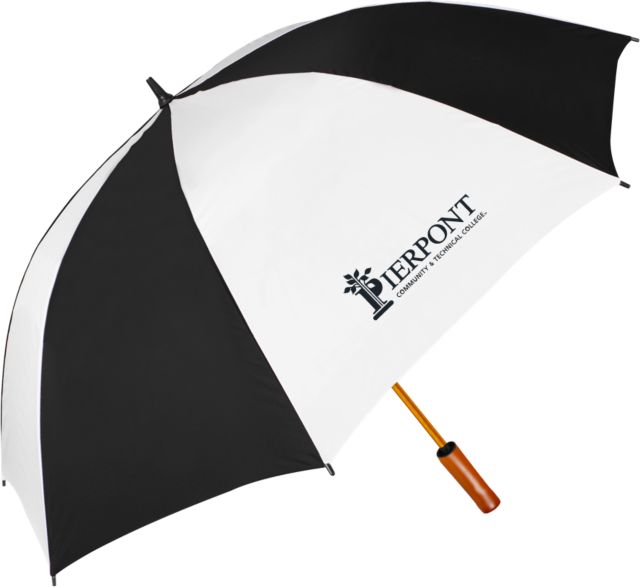 Pierpont 64 Inch Black/Whit Umbrella Primary Wordmark - ONLINE ONLY
