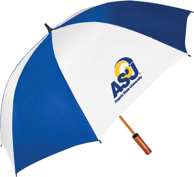 Angelo State 62 Inch Vented Umbrella Primary Mark - ONLINE ONLY