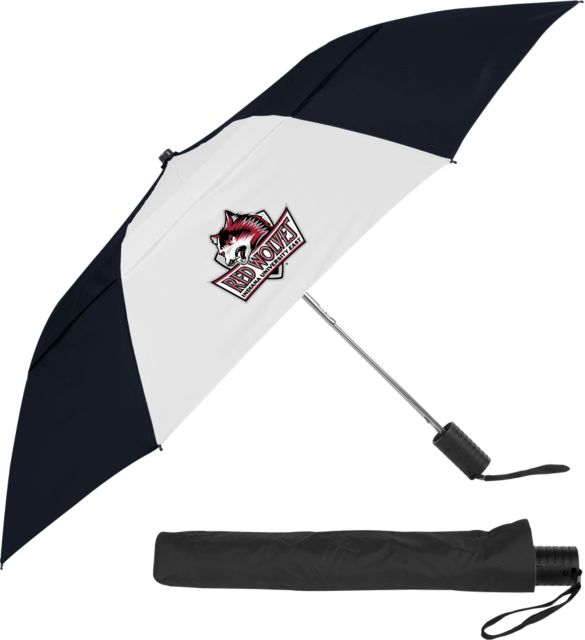 Indiana 42 Inch Slim Stick Umbrella Indiana University East Red Wolves Primary Mark - ONLINE ONLY