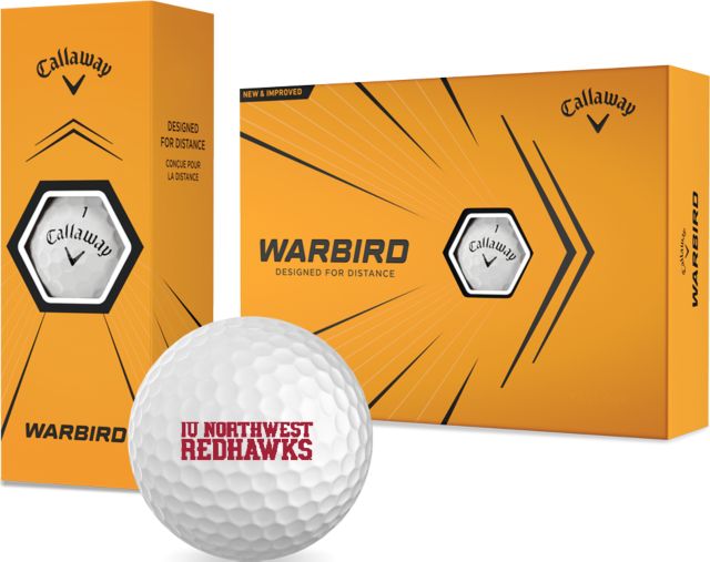 Indiana Callaway Warbird Golf Balls 12/pkg Indiana University Northwest Wordmark - ONLINE ONLY