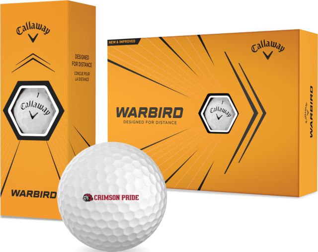 Indiana Callaway Warbird Golf Balls 12/pkg Crimson Pride with Mascot Flat - ONLINE ONLY