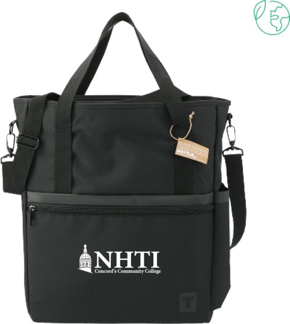 NHTI Concord Tranzip Recycled Computer Tote NHTI Primary Wordmark - ONLINE ONLY