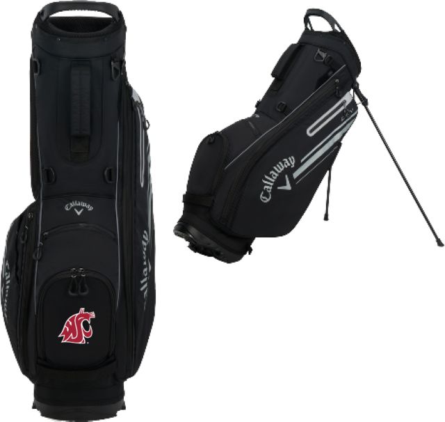 Washington State Callaway Chev Stand Golf Bag WSU Primary Athletic Mark - ONLINE ONLY