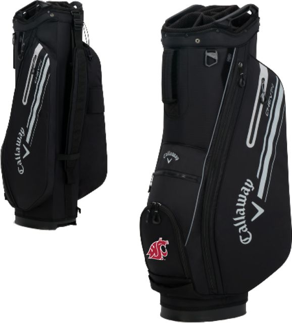 Washington State Callaway Chev 14 Cart Golf Bag WSU Primary Athletic Mark - ONLINE ONLY