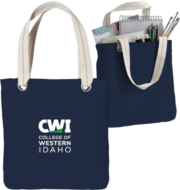 Western Idaho Allie Canvas Tote CWI College of Western Idaho Primary Mark - ONLINE ONLY