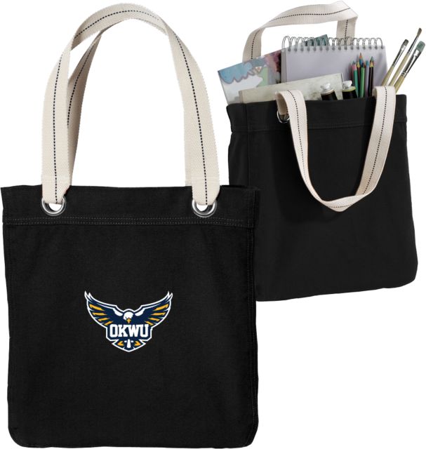 Oklahoma Wesleyan Allie Canvas Tote Primary Eagle - ONLINE ONLY