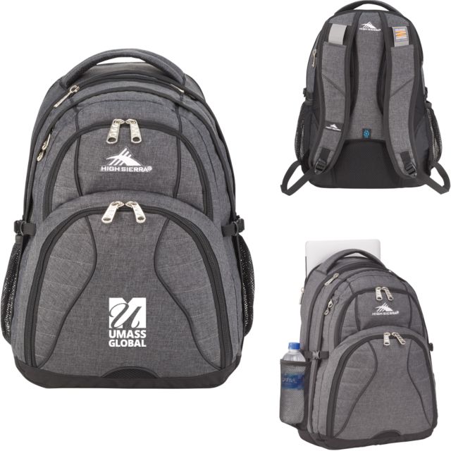 UMass Global High Sierra Swerve Compu Backpack  UMass Global Primary Logo Stacked - ONLINE ONLY