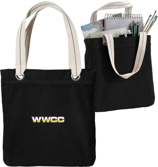 Walla Walla Allie Canvas Tote WWCC Logo - ONLINE ONLY