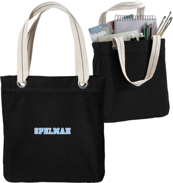 Spelman College Allie Canvas Tote Spelman Wordmark - ONLINE ONLY