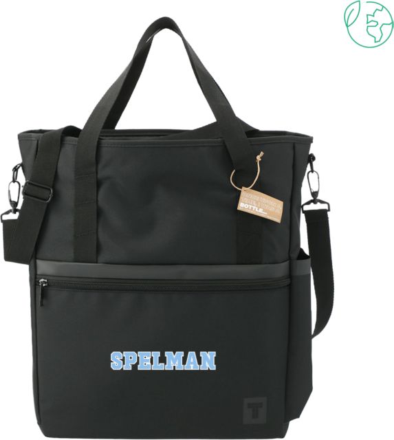 Spelman Tranzip Recycled Computer Tote Spelman Wordmark - ONLINE ONLY