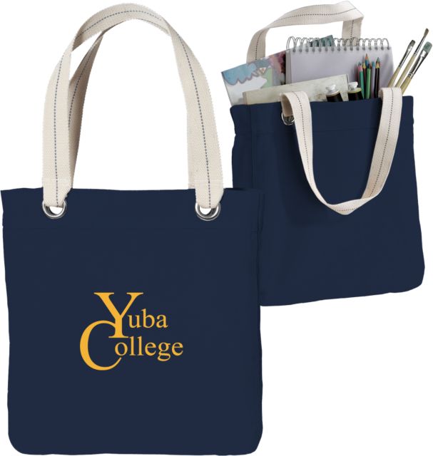 Yuba Allie Canvas Tote Yuba College Primary Mark - ONLINE ONLY