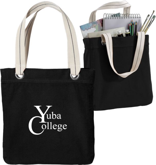 Yuba Allie Canvas Tote Yuba College Primary Mark - ONLINE ONLY