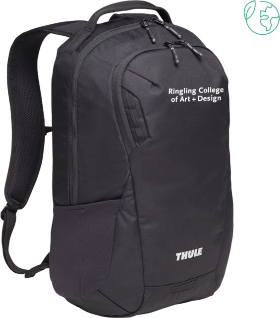 Ringling School Thule Recycled Lumion 15 in. Computer Backpack Ringling College of Art and Design Stacked - ONLINE ONLY