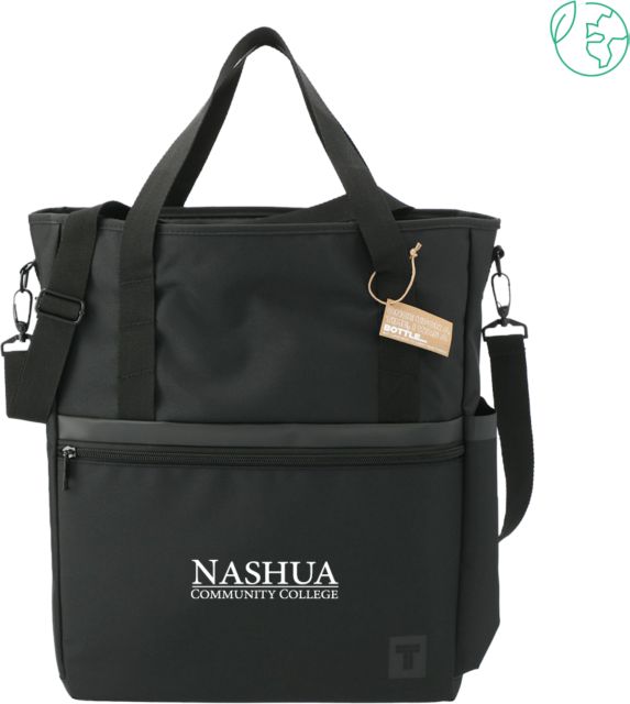 Nashua CC Tranzip Recycled Computer Tote Nashua Community College Wordmark - ONLINE ONLY
