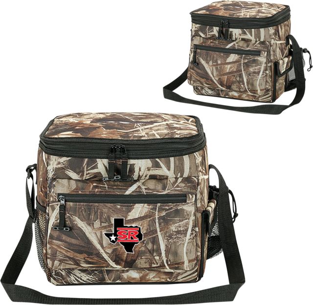 Sul Ross Huntington 24 Can Camo Cooler Primary Mark Embroidery - ONLINE ONLY