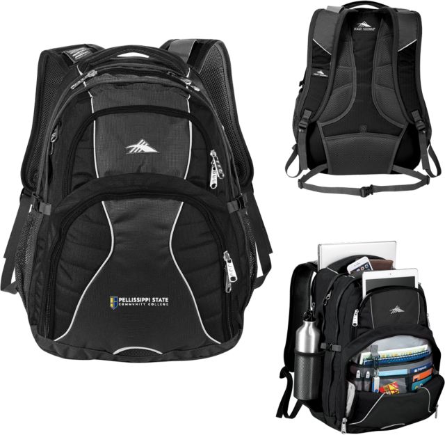 Pellissippi High Sierra Swerve Computer Backpack Pellissippi State Community College Logo - ONLINE ONLY