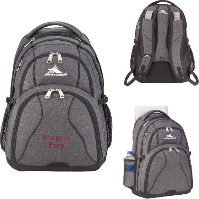 Rutgers Prep High Sierra Swerve Computer Backpack Rutgers Prep Stacked - ONLINE ONLY