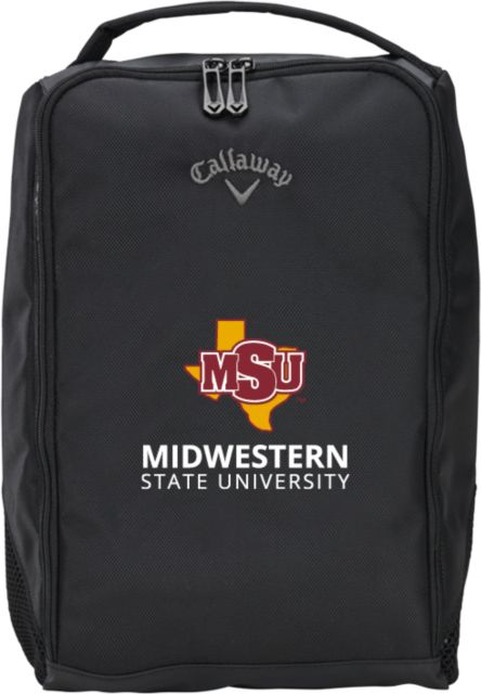 Midwestern State Callaway Clubhouse Golf Shoe Bag MSU Institutional Stacked - ONLINE ONLY
