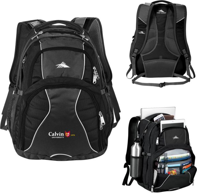 Calvin Univ High Sierra Swerve Computer Backpack University Logo 1876 Horizontal - ONLINE ONLY