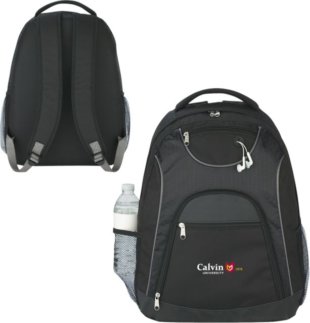 Calvin Univ The Ultimate Computer Backpack University Logo 1876 Horizontal - ONLINE ONLY
