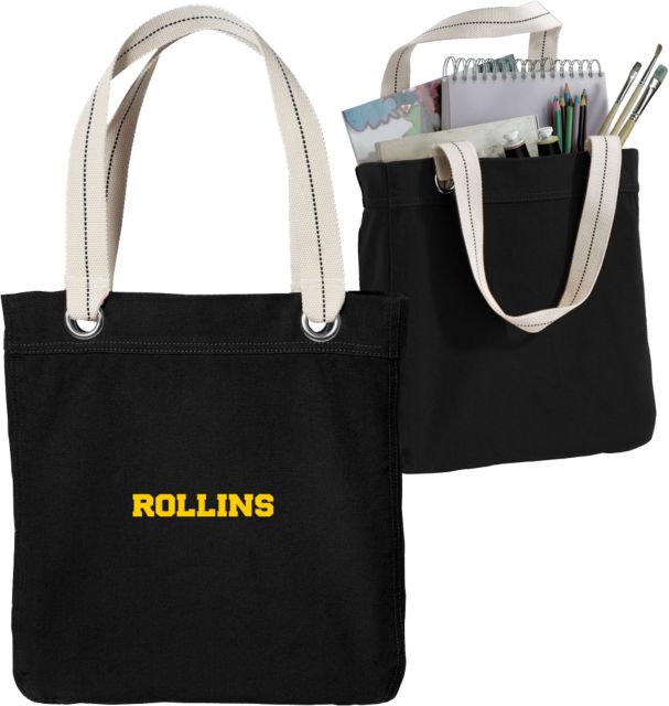 Rollins Allie Canvas Tote Wordmark - ONLINE ONLY