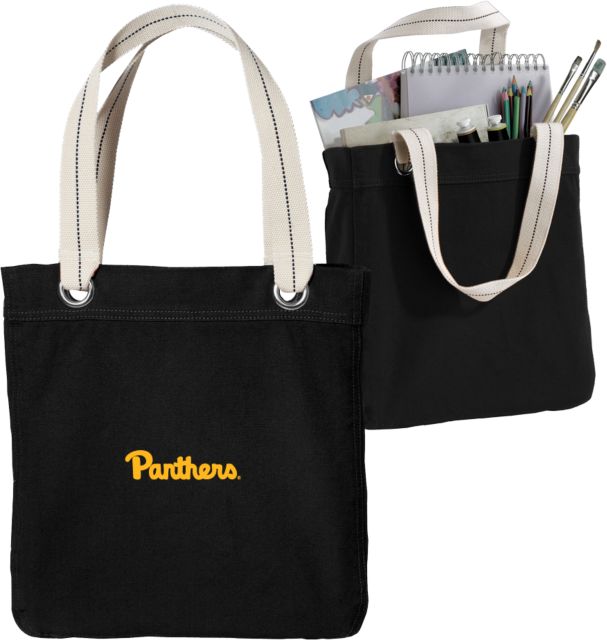 Pittsburgh Allie Canvas Tote Script Panthers - ONLINE ONLY