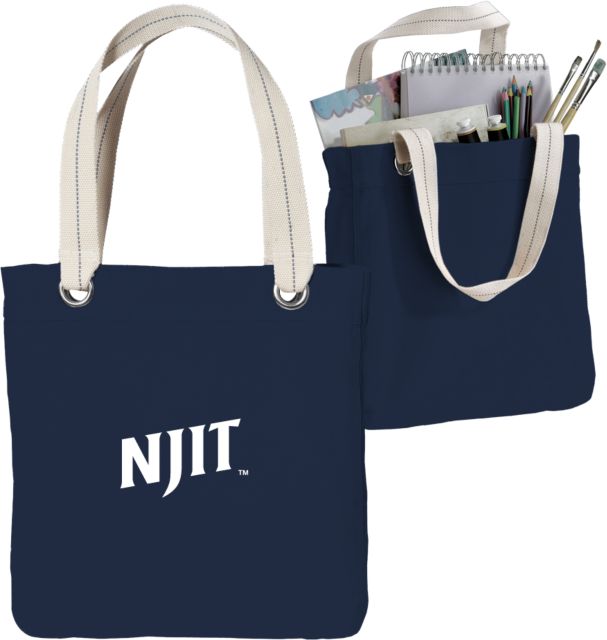 NJIT Allie Canvas Tote NJIT Wordmark - ONLINE ONLY
