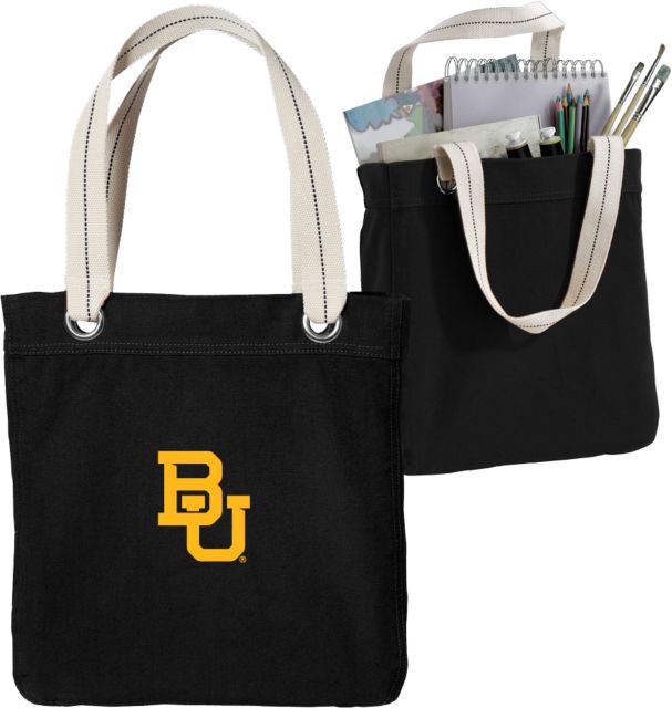 Baylor Allie Canvas Tote Interlocking BU - ONLINE ONLY