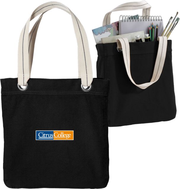 Citrus College Allie Canvas Tote Citrus College Logo Embroidery - ONLINE ONLY