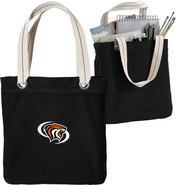 Pacific Tigers Allie Canvas Tote Pacific Powercat Primary Mark - ONLINE ONLY