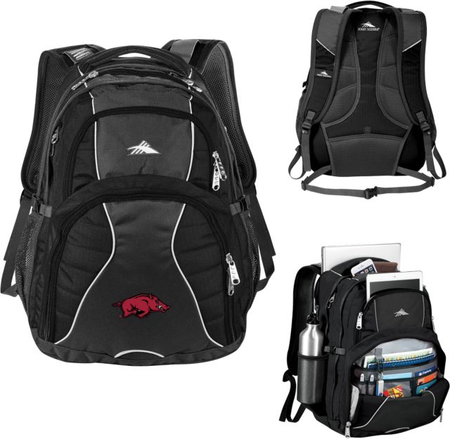 Arkansas High Sierra Swerve Computer Backpack University of Arkansas - Primary Athletics Mark