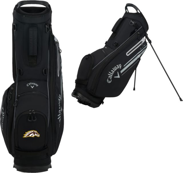 Western Michigan Callaway Chev Stand Golf Bag WMU Bronco Head Mascot - ONLINE ONLY