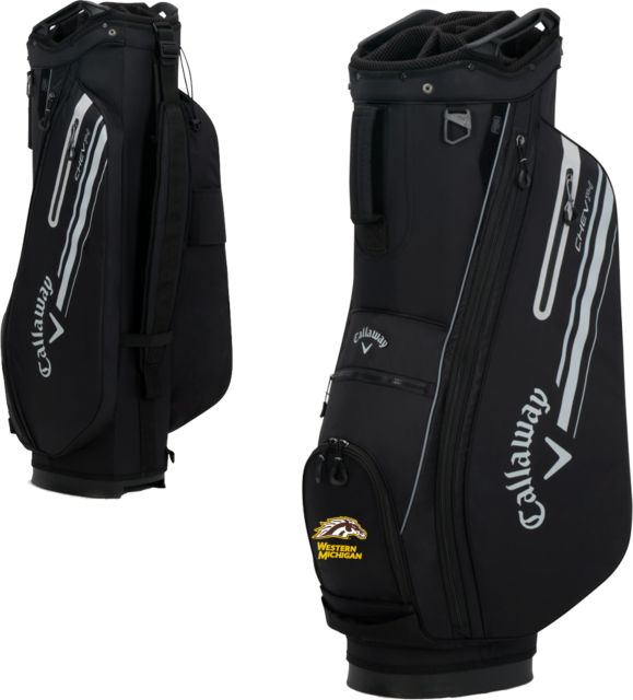 Western Michigan Callaway Chev 14 Cart Golf Bag Western Michigan with Bronco Head Mascot - ONLINE ONLY