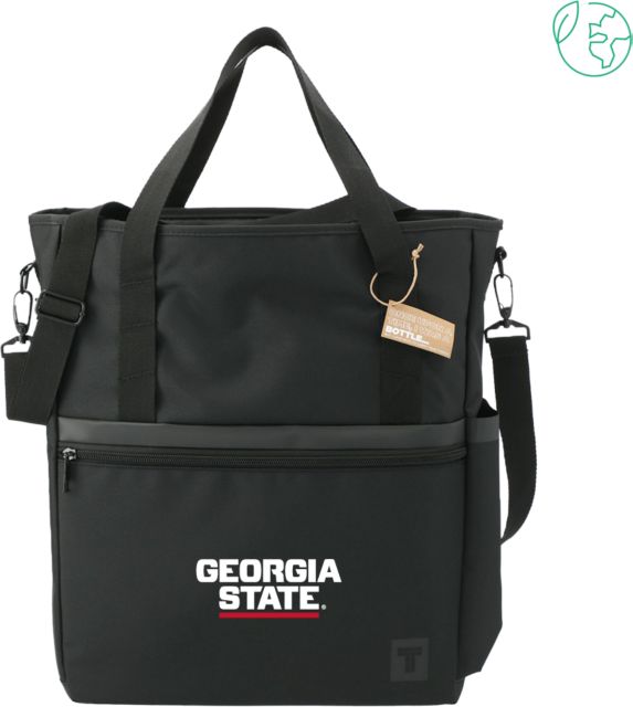 Georgia State Tranzip Recycled Computer Tote Stacked Logo - ONLINE ONLY