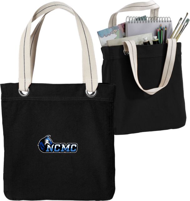 North Central Michigan Allie Canvas Tote NCMC with Mascot - ONLINE ONLY