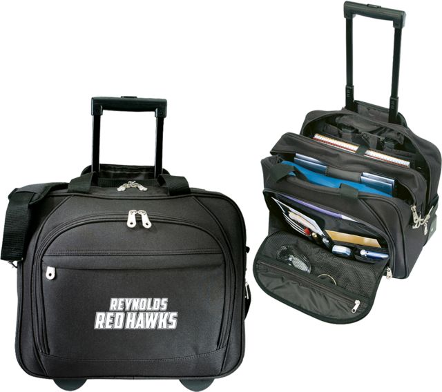 J. Sargeant Reynolds Embassy Plus Rolling Computer Brief Reynolds Red Hawks - ONLINE ONLY